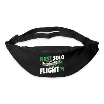 Erster Solo-Flugpilot Humor Aviation Student - Gürteltasche - Schwarz - Vorne
