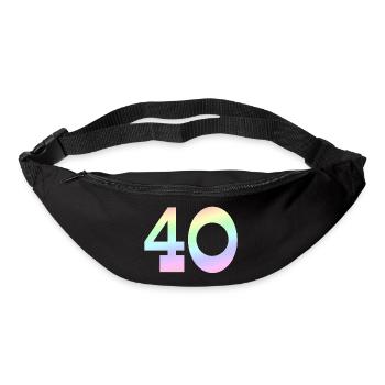 40 couleurs pastel - Sac banane - noir - Devant