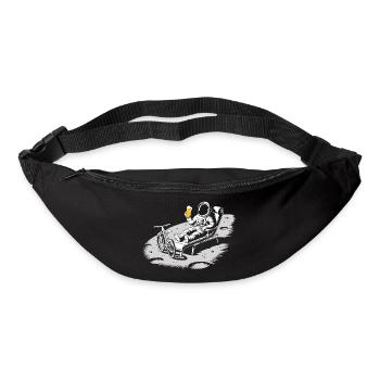Astronaut Chilling On Moon Drinking Beer - Bum bag - black - Front