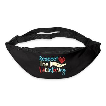 Appréciation du bénévole Respect du bénévole - Sac banane - noir - Devant