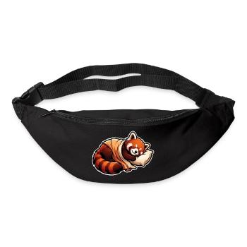Schlafen Roter Panda - Gürteltasche - Schwarz - Vorne