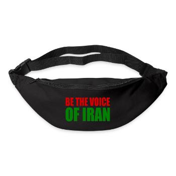 Be the voice of iran - Bum bag - black - Front