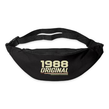 Né en 1988 Vintage 1988 Anniversaire Rétro 1988 - Sac banane - noir - Devant