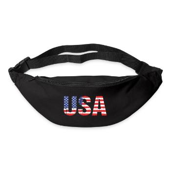 USA Amérique Flag Vintage US - Sac banane - noir - Devant