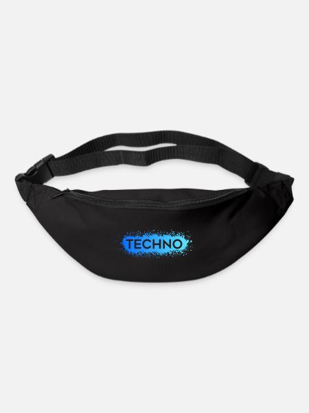 Techno Techno Blue Splat - Gürteltasche - Schwarz