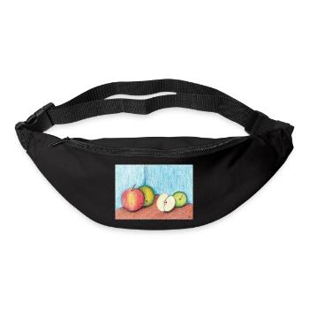 Still Life Apples - Pastel Chalk - Bum bag - black - Front