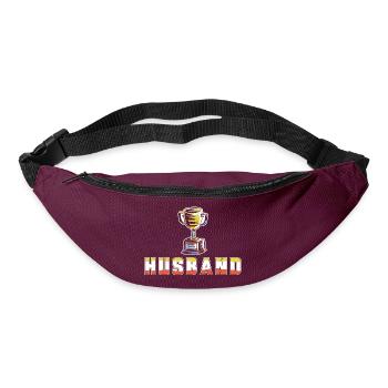 Ehemann Ehe Männer Geschenkidee Heirat Hochzeit - Gürteltasche - Burgunderrot - Vorne