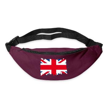 Great Britain National Flag - brush - Gürteltasche - Burgunderrot - Vorne