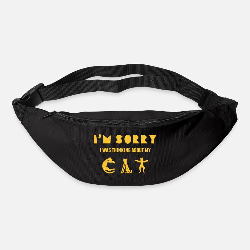 Humor Katze - Gürteltasche - Schwarz