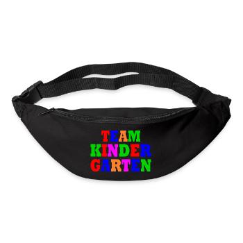 Team kindergarten - Gürteltasche - Schwarz - Vorne