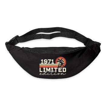 Jahrgang 1971 Retro 1971 Jubiläumsgeschenk - Gürteltasche - Schwarz - Vorne
