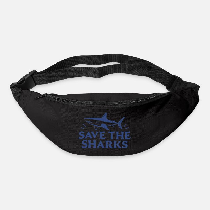 Save the sharks - Bum bag - black