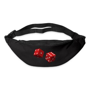 Rote Würfel - Gürteltasche - Schwarz - Vorne