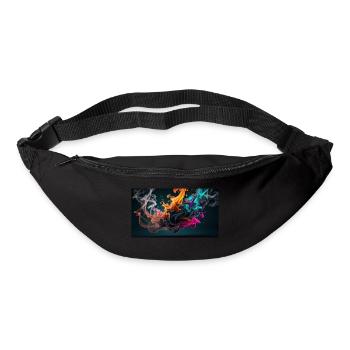 Fumée - Sac banane - noir - Devant