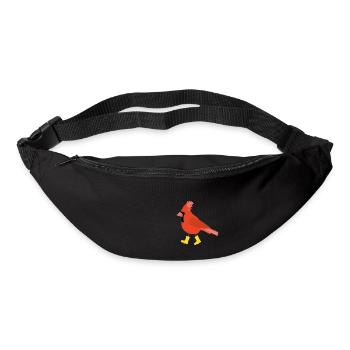 Kardinal in Gummistiefeln Illustration - Gürteltasche - Schwarz - Vorne
