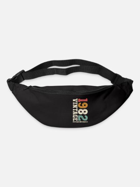 Vintage 1982 Jahrgang Geburtstag Retro Geschenk - Gürteltasche - Schwarz