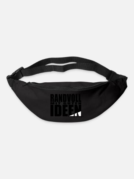 Randvoll mit guten Ideen - Gürteltasche - Schwarz