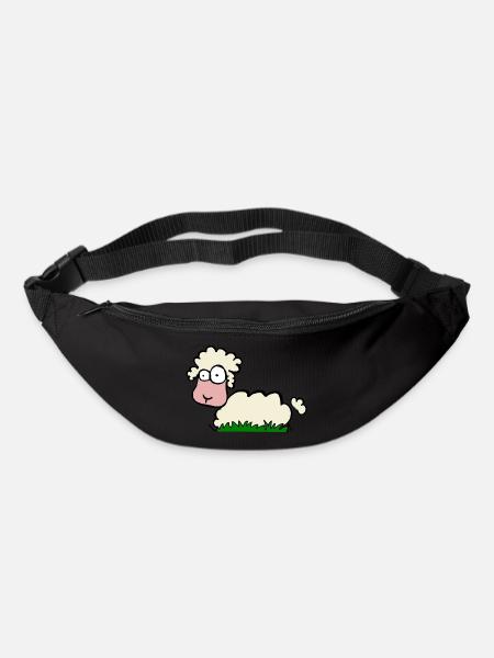 freaky sheep - Gürteltasche - Schwarz