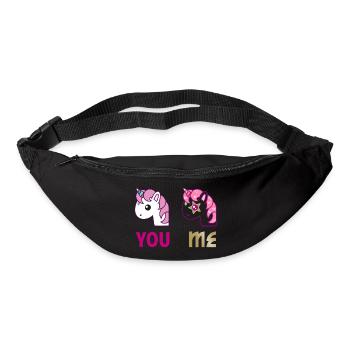 Einhorn You Me - Gürteltasche - Schwarz - Vorne