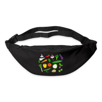 légume - Sac banane - noir - Devant