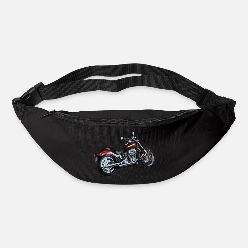 rotes Motorrad Geschenk Geschenkidee - Gürteltasche - Schwarz