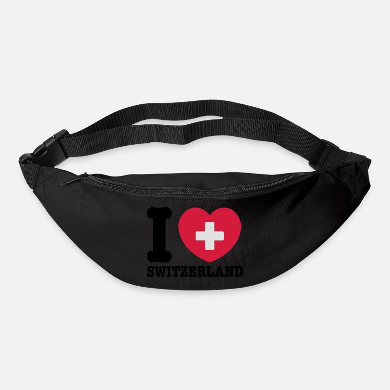Schweiz - Gürteltasche - Schwarz