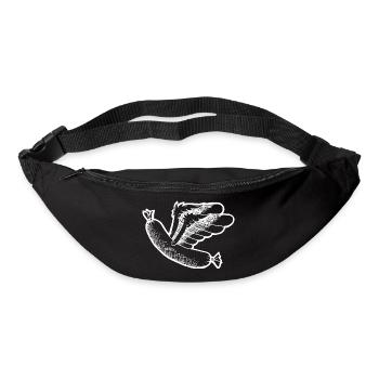 Saucisse volante - Sac banane - noir - Devant
