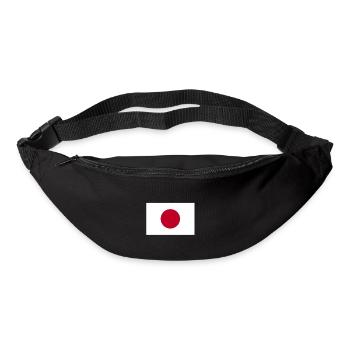 Minimalist Japan Flag Design - Bum bag - black - Front