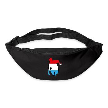 Ombre joueur luxembourg - Gürteltasche - Schwarz - Vorne