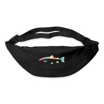 Auf Forellen vertrauen wir - Gürteltasche - Schwarz - Vorne