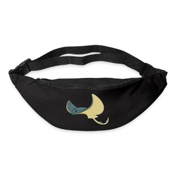 raie épilée - Sac banane - noir - Devant