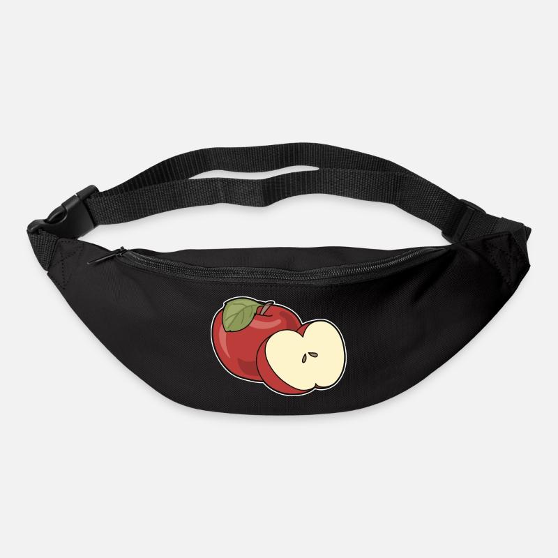Apfel - Gürteltasche - Schwarz
