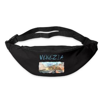 Venezia Venice Grand Canal Rialto Bridge - Bum bag - black - Front