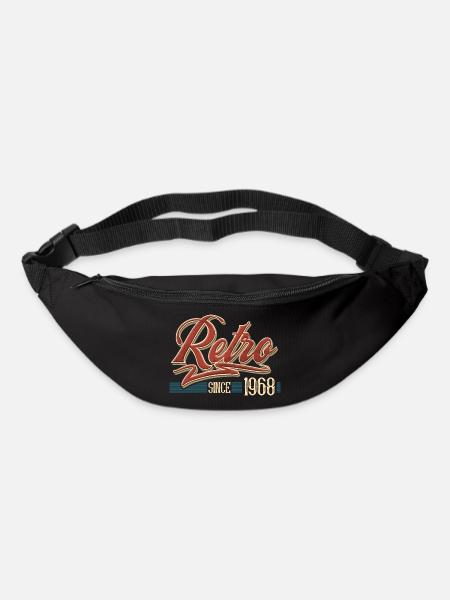 Retro 1968 Jahrgang Baujahr Geburtstag Vintage - Gürteltasche - Schwarz