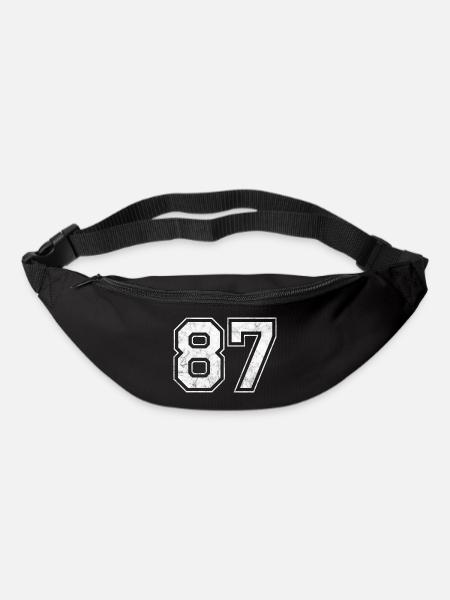 Anzahl 87 - Gürteltasche - Schwarz