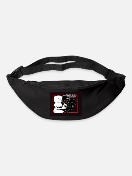 Liebespaar - Gürteltasche - Schwarz