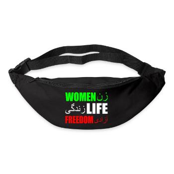Women life freedom iran - Gürteltasche - Schwarz - Vorne