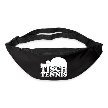 Aufschlag Tischtennisball Tischtennisspieler - Gürteltasche - Schwarz - Vorne