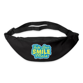 talk less smile more - Bum bag - black - Front