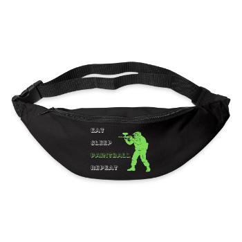 Eat Sleep Paintball Repeat - Gürteltasche - Schwarz - Vorne
