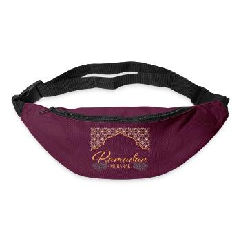 Ramadan Mubarak/Eid /Muslim /Islam/Allah - Gürteltasche - Burgunderrot - Vorne