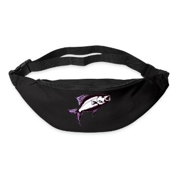 Pêche Hameçons Pêche Pêcheurs - Sac banane - noir - Devant