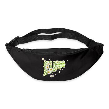 Fleurs, marguerites, marguerites, nature, jardin - Sac banane - noir - Devant
