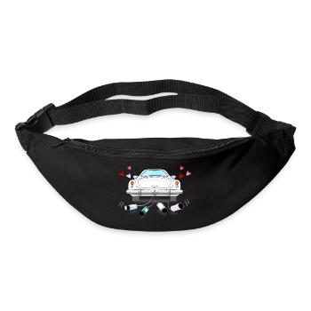 Voiture de mariage Mariage Blanc - Sac banane - noir - Devant