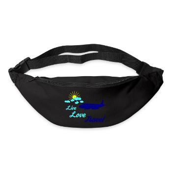 Live Love Travel 02 - Bum bag - black - Front