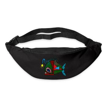anglerfisch - Gürteltasche - Schwarz - Vorne