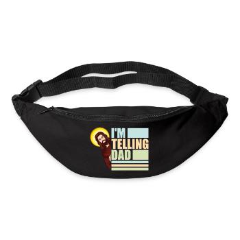 I'm Telling Dad Funny Jesus Meme God Religious - Bum bag - black - Front