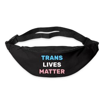 Trans-Leben zählen - Transgender Pride - Gürteltasche - Schwarz - Vorne