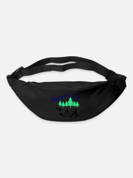 lagerfeuer outdoor - Gürteltasche - Schwarz
