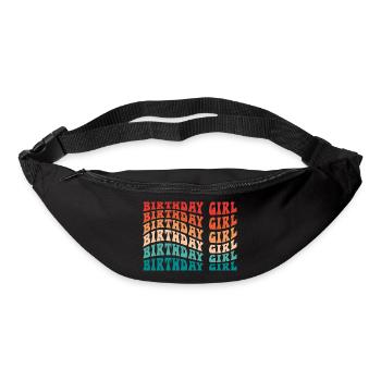 Fille d’anniversaire pour les tout-petits filles Mignon Groovy - Sac banane - noir - Devant